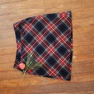 L.L. Bean Wool Plaid Skirt